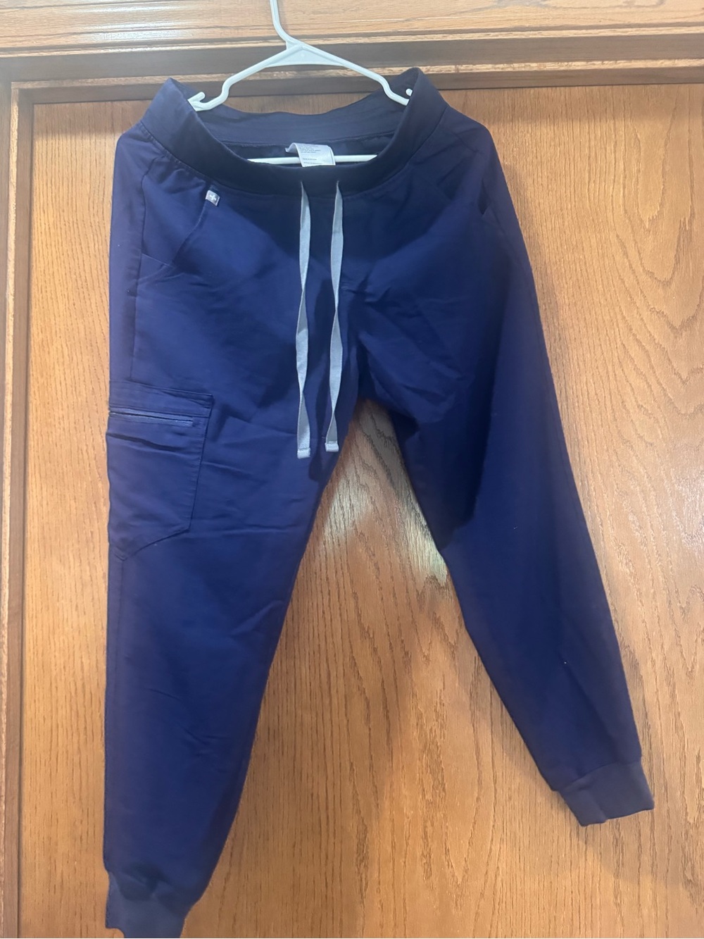 Women’s Navy Jogger Pants with Drawstring- Figs